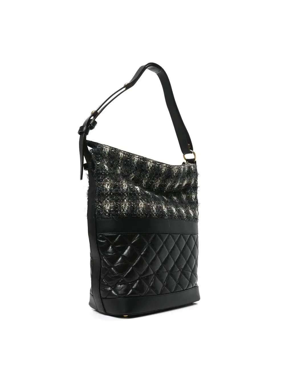 Chanel Tweed Aged Calfskin Quilted #339011C14B